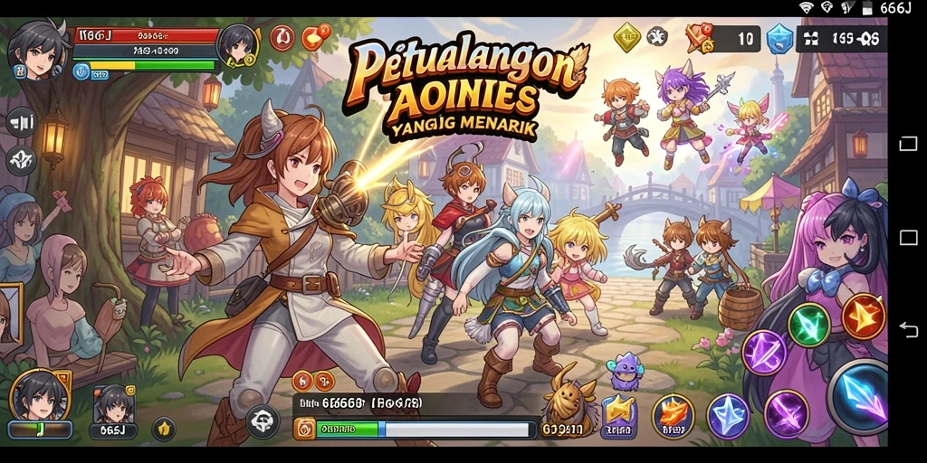 Tampilan gameplay 666J yang menarik dan dinamis.