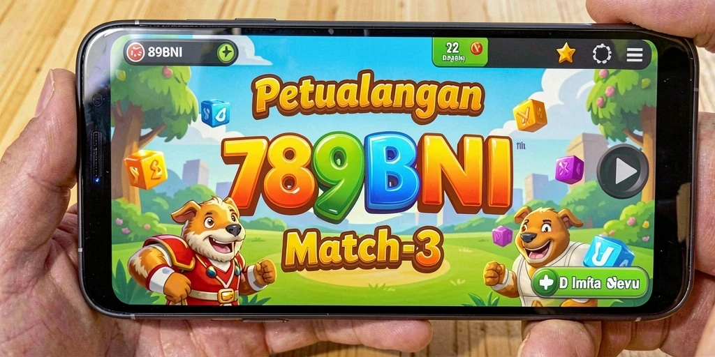Tampilan permainan <strong>789BNI</strong> dengan kombinasikan batu permata yang cerah.
