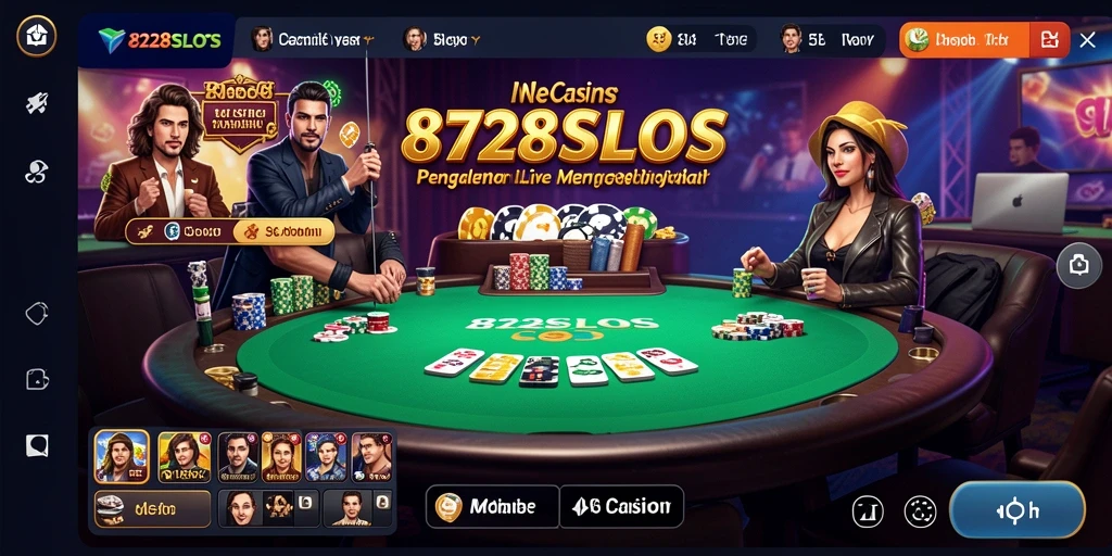 Gameplay Live Casino yang seru di 8728SLOTS dengan dealer langsung.