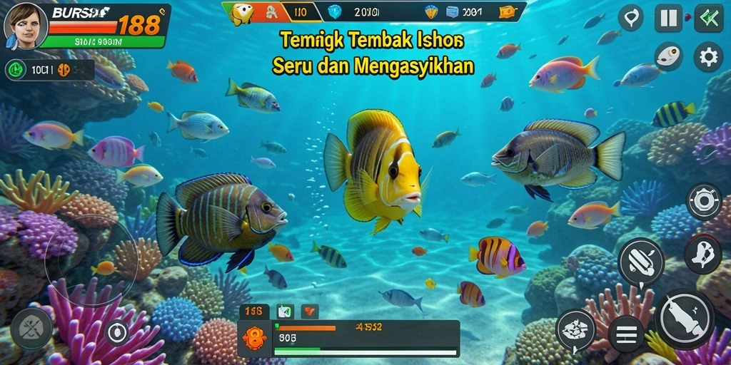 Screenshot gameplay BURSA188 menampilkan pengalaman Tembak Ikan yang seru.