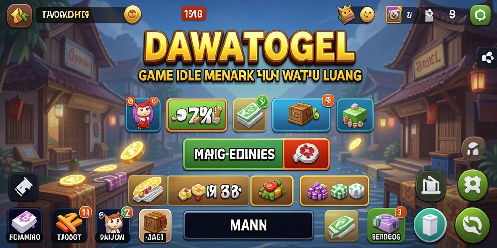 Gameplay seru DAWATOGEL dengan berbagai fitur Idle.