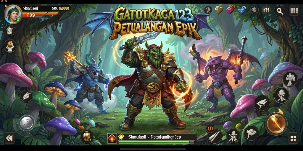 Tampilan gameplay GATOTKACA123 yang mengesankan dengan grafik realistis.