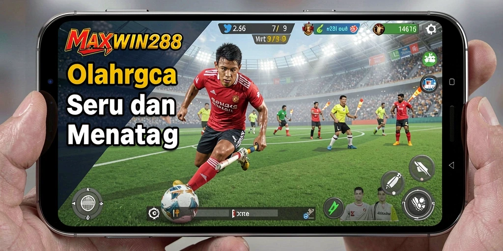 Tampilan gameplay <strong>MAXWIN288</strong> yang penuh aksi dalam olahraga.