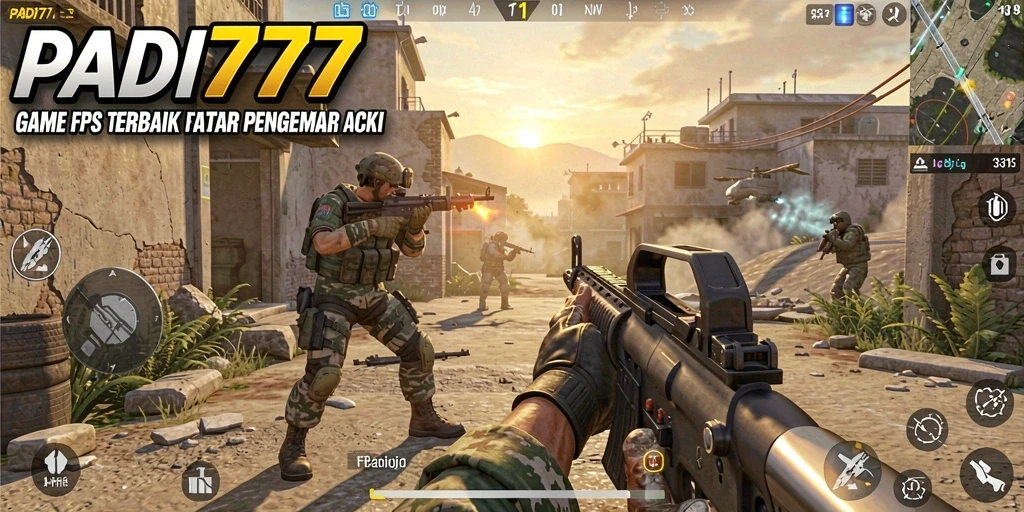 Gameplay PADI777 menampilkan pertempuran FPS yang intens dan mendebarkan.