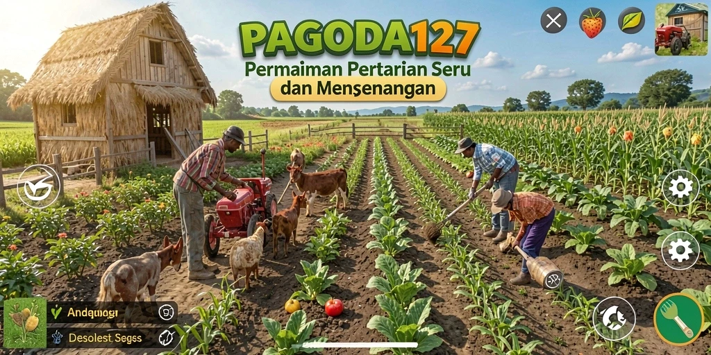 Tampilan menarik gameplay pertanian dalam PAGODA127.
