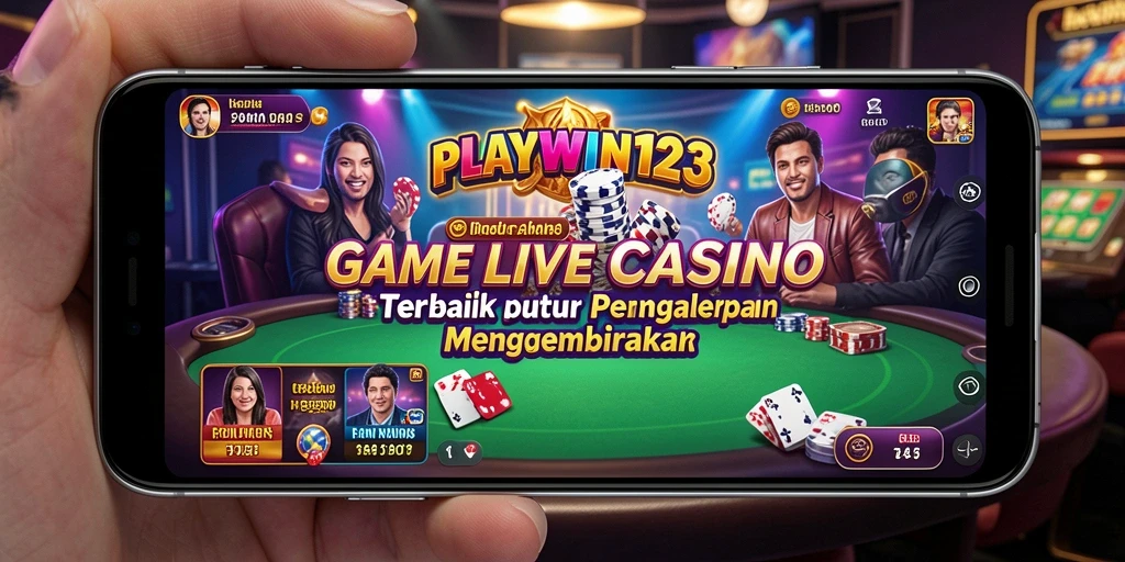 Tampilan gameplay Live Casino yang menegangkan dan interaktif di PLAYWIN123.