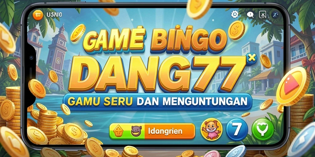 Screenshot gameplay UANG77 menampilkan antarmuka bingo yang menarik.